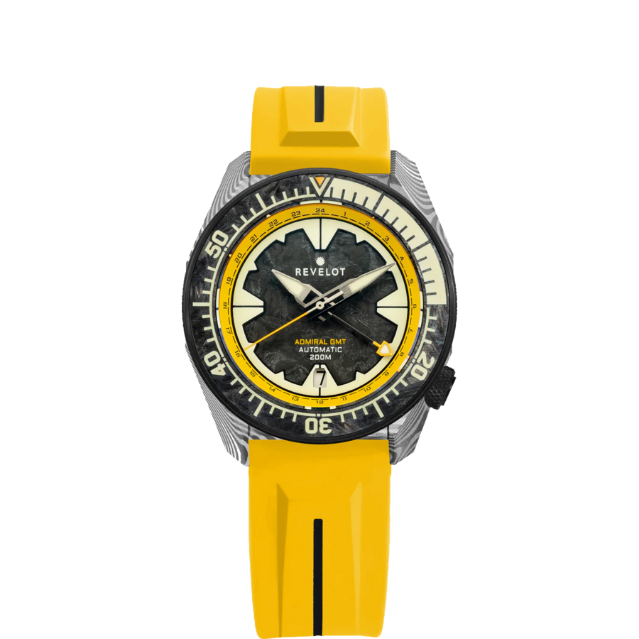 Revelot Admiral GMT Damascus Carbon